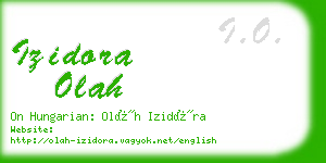 izidora olah business card